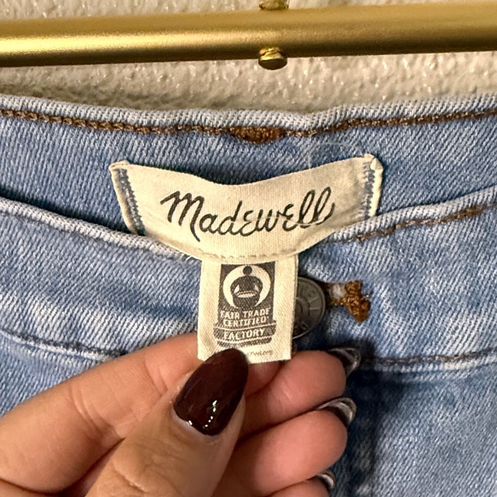 Madewell Light Blue wide leg cropped Jeans- 31 - Picture 2 of 7